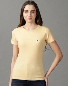 short-sleeve crew-neck top