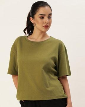 short-sleeves round-neck t-shirt