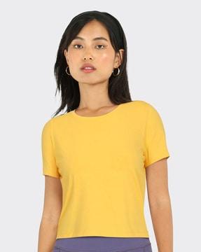 short-sleeves round-neck t-shirt