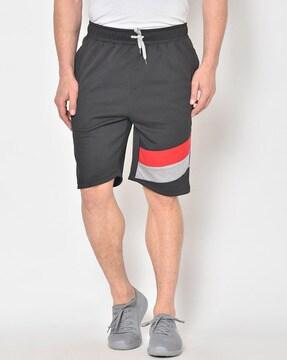 shorts with colourblock detail