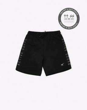 shorts with typography