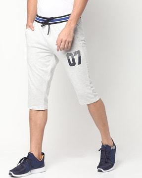 shorts with contrast waistband