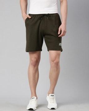 shorts with drawstring elasticated waist