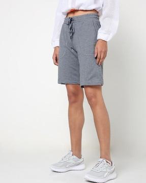 shorts with elasticated drawstring waist