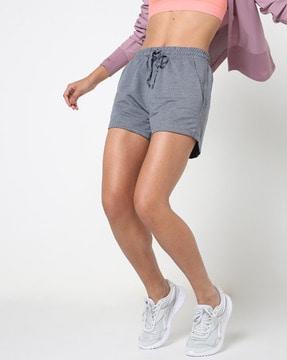 shorts with elasticated drawstring waist