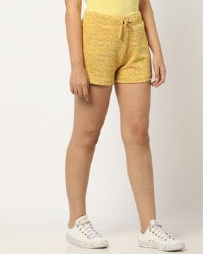 shorts with elasticated drawstring waist