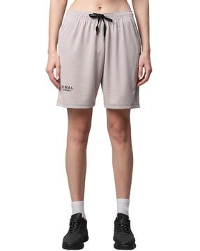 shorts with elasticated drawstring waist