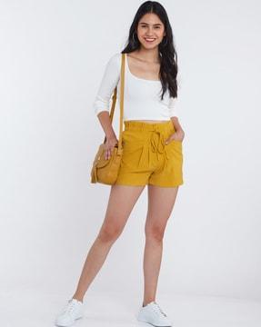 shorts with elasticated waist