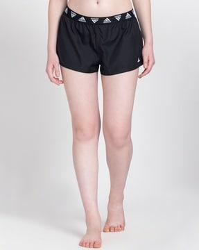 shorts with logo waistband