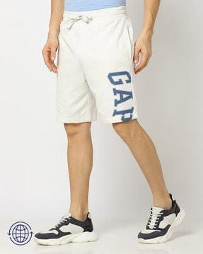 shorts with placement logo print