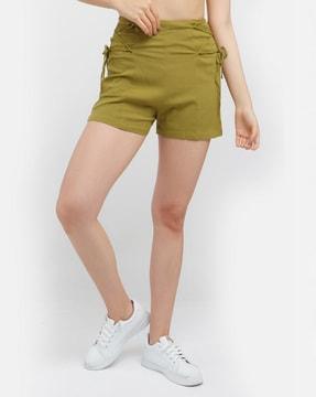 shorts with tie-up waist