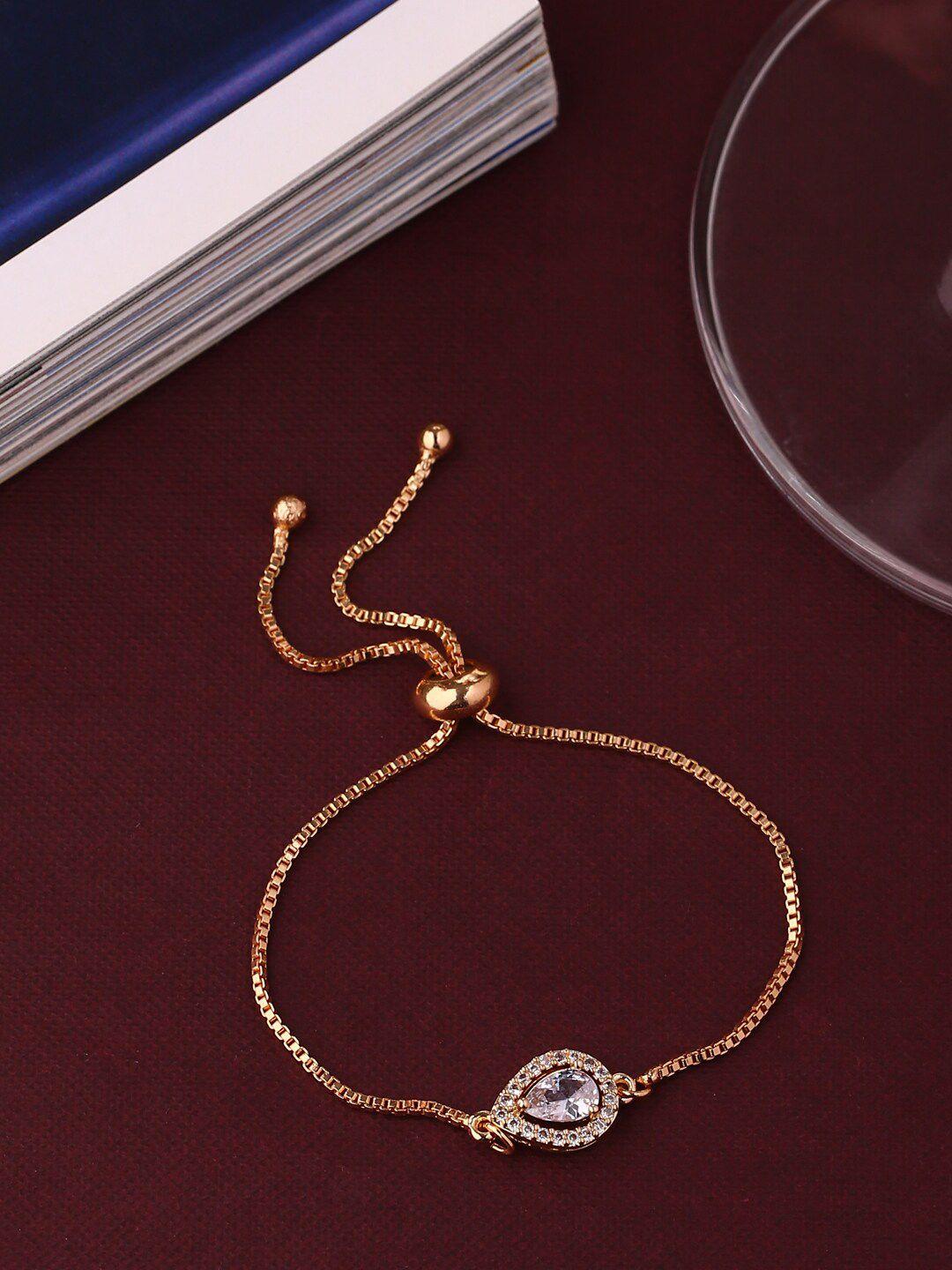 shoshaa rose gold-plated handcrafted wraparound bracelet