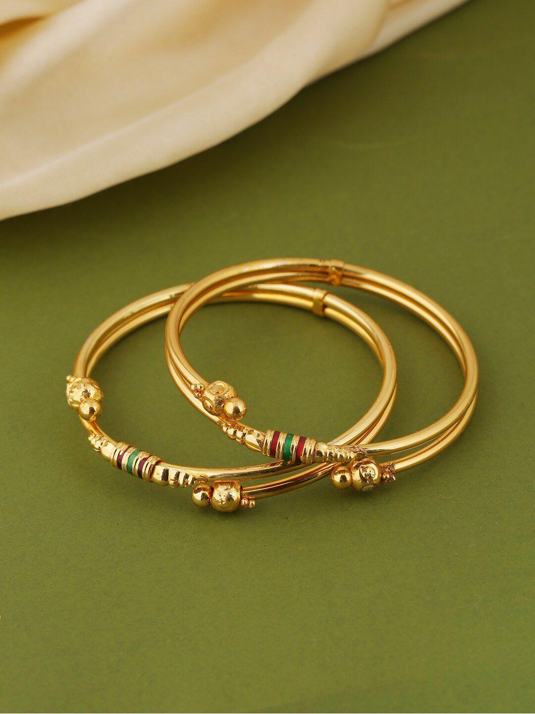 shoshaa set of 2 gold-plated bangles