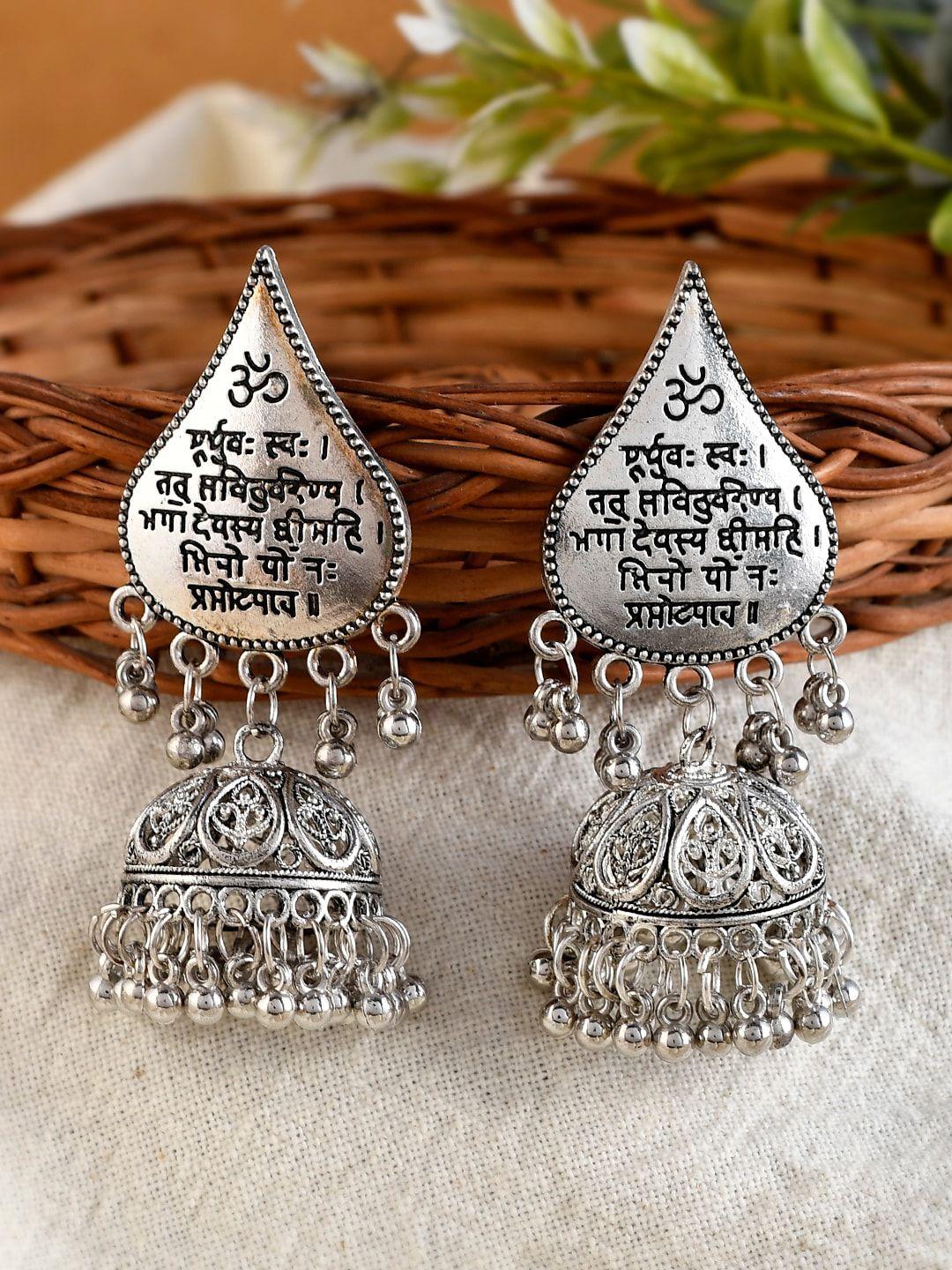 shoshaa women contemporary jhumkas earrings
