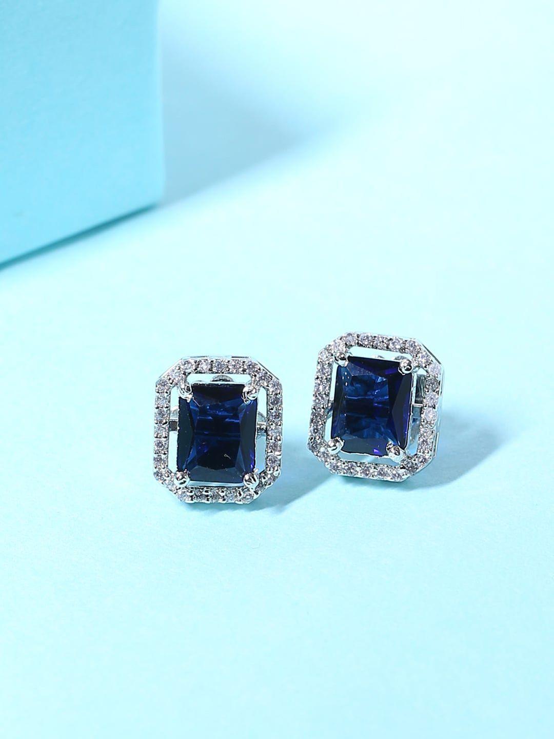 shoshaa blue contemporary studs