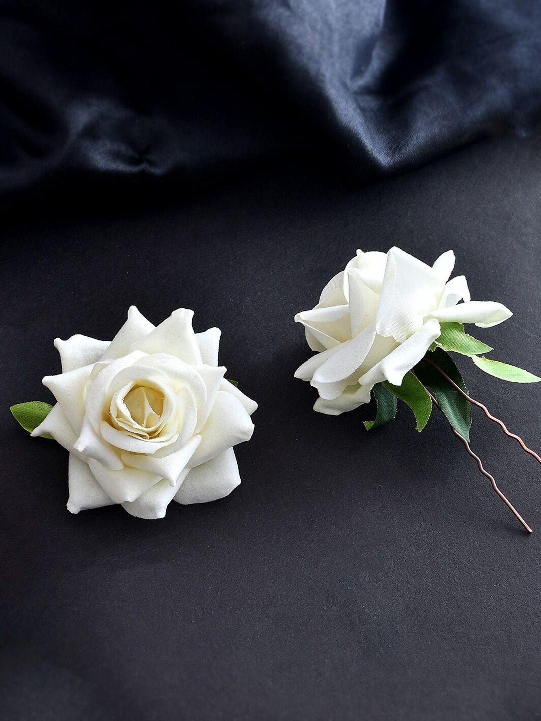 shoshaa set of 2 floral u pins