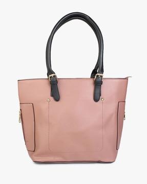 shoulder bag with contrast straps