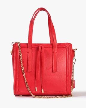 shoulder bag with detachable chain strap