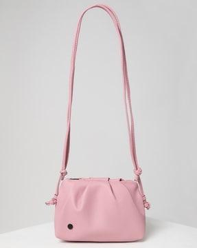 shoulder bag with metal accent