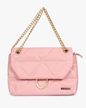 shoulder bag with quilted flap