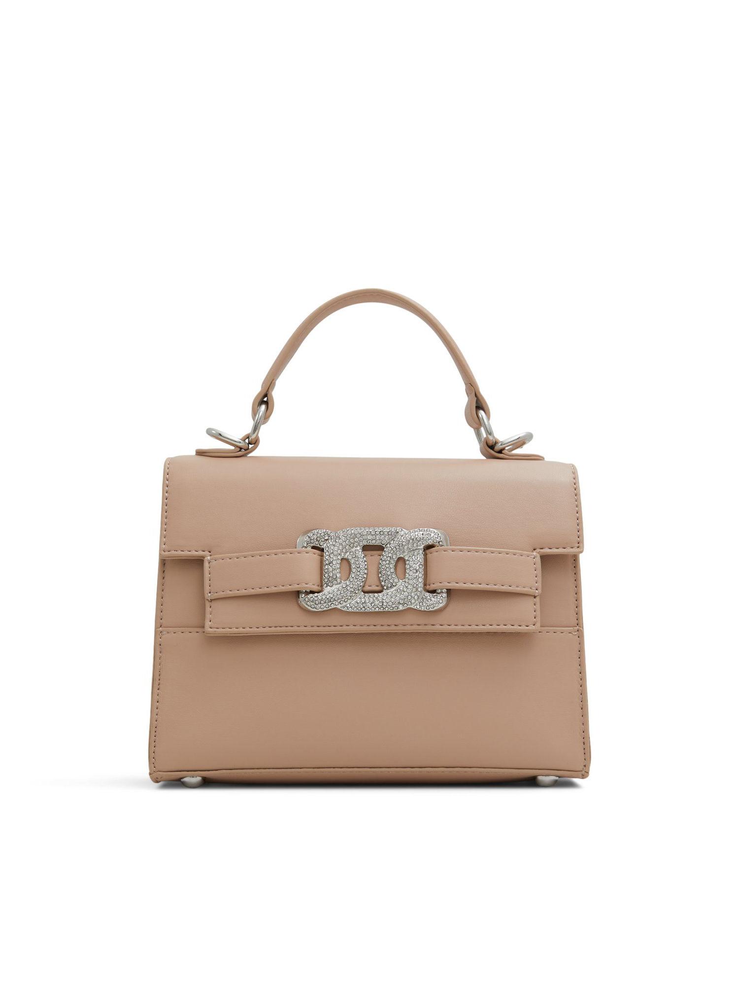 show off beige top handle bag (s)