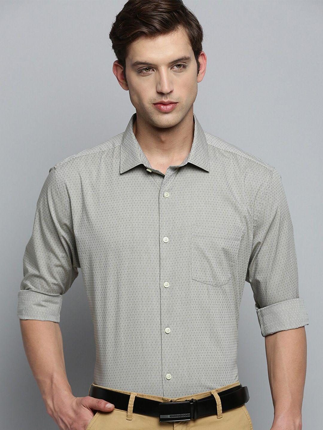 showoff classic vertical striped formal cotton shirt