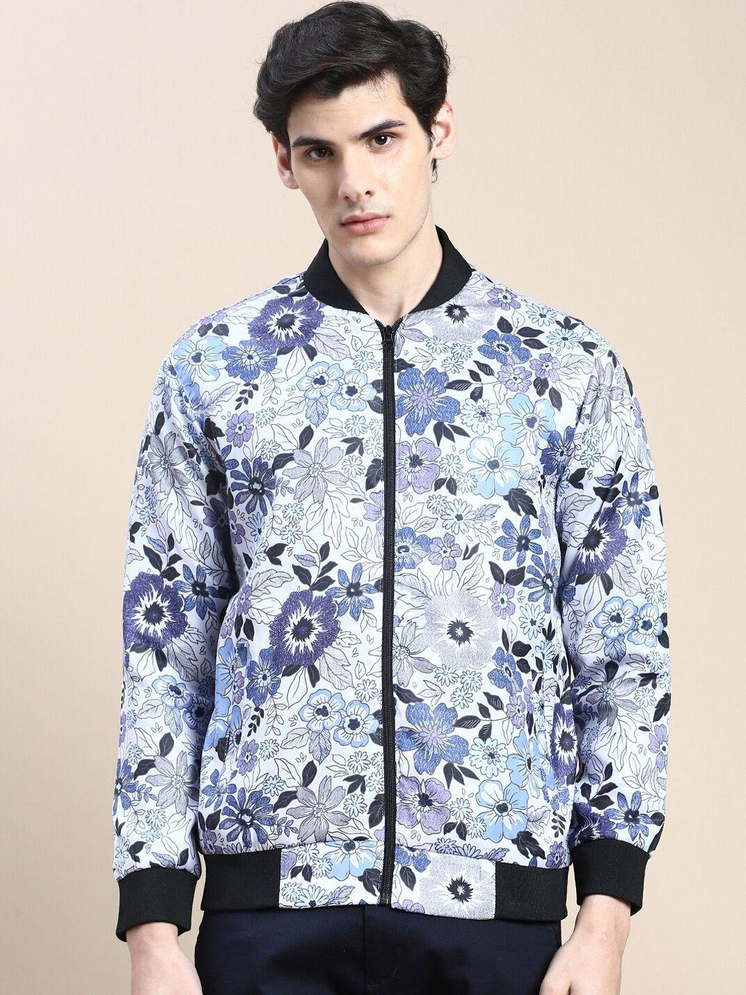 showoff floral printed windcheater & water resistant bomber jacket