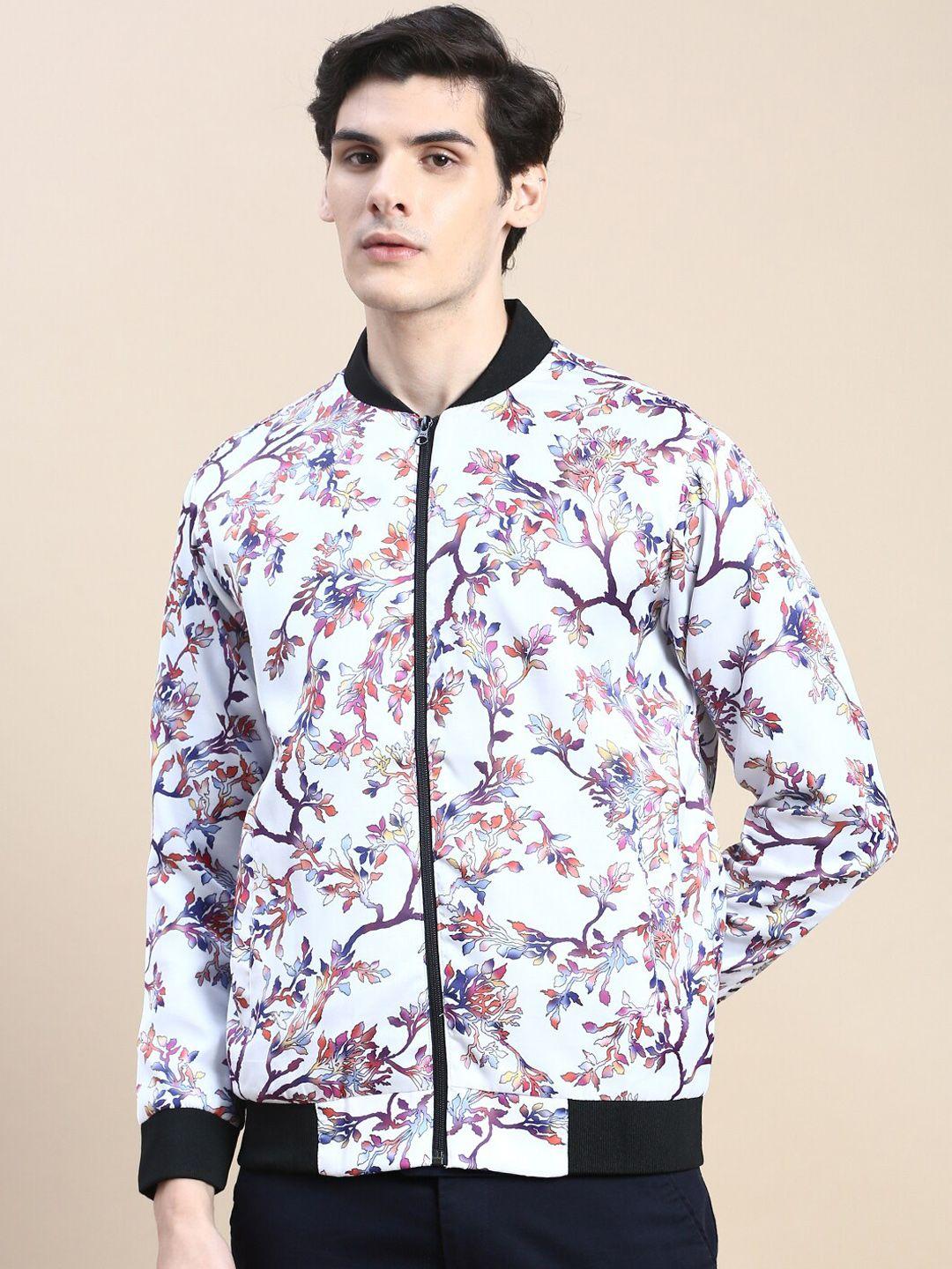 showoff floral printed windcheater & water resistant bomber jacket