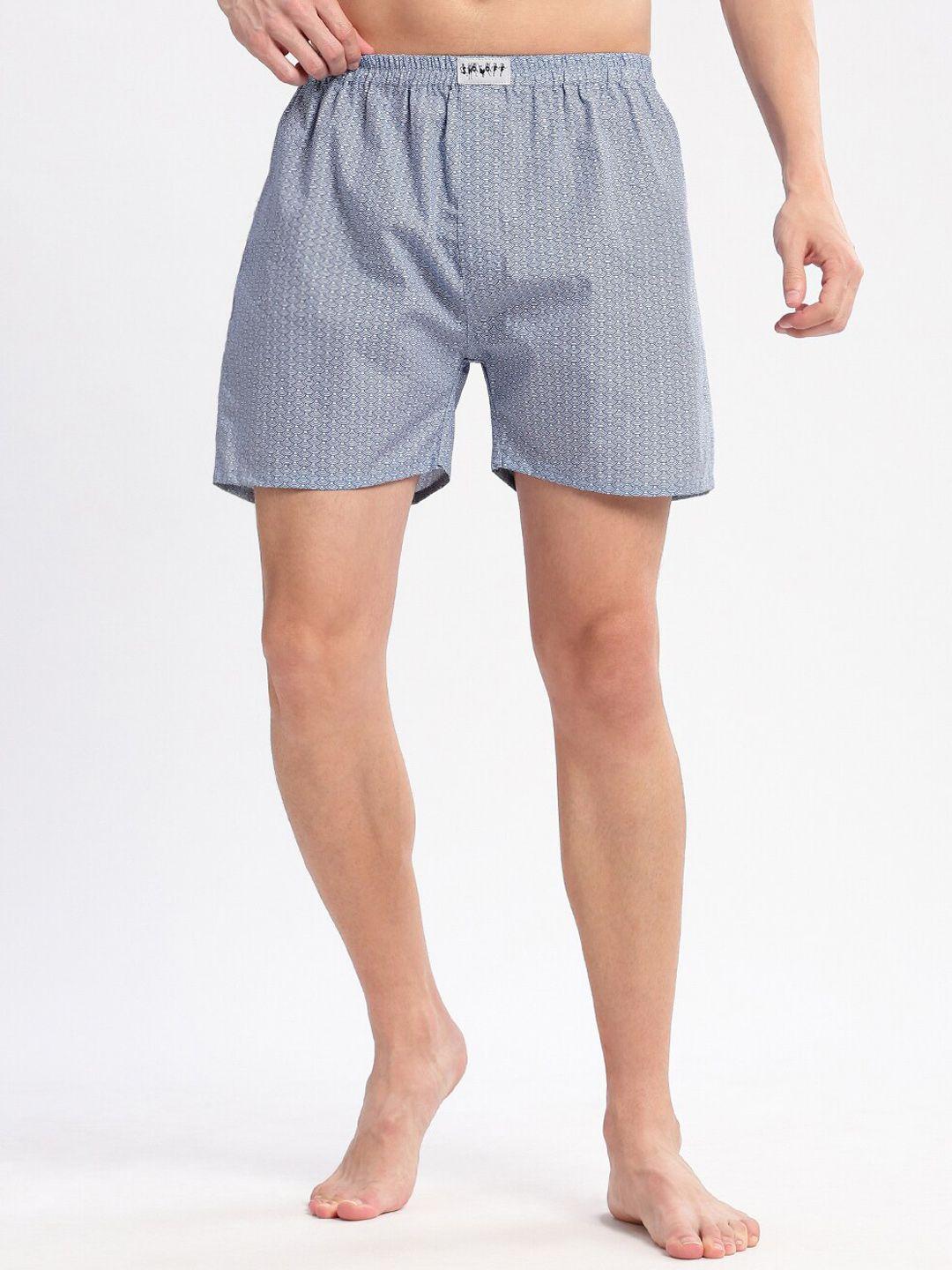 showoff geometric printed cotton boxers am-141