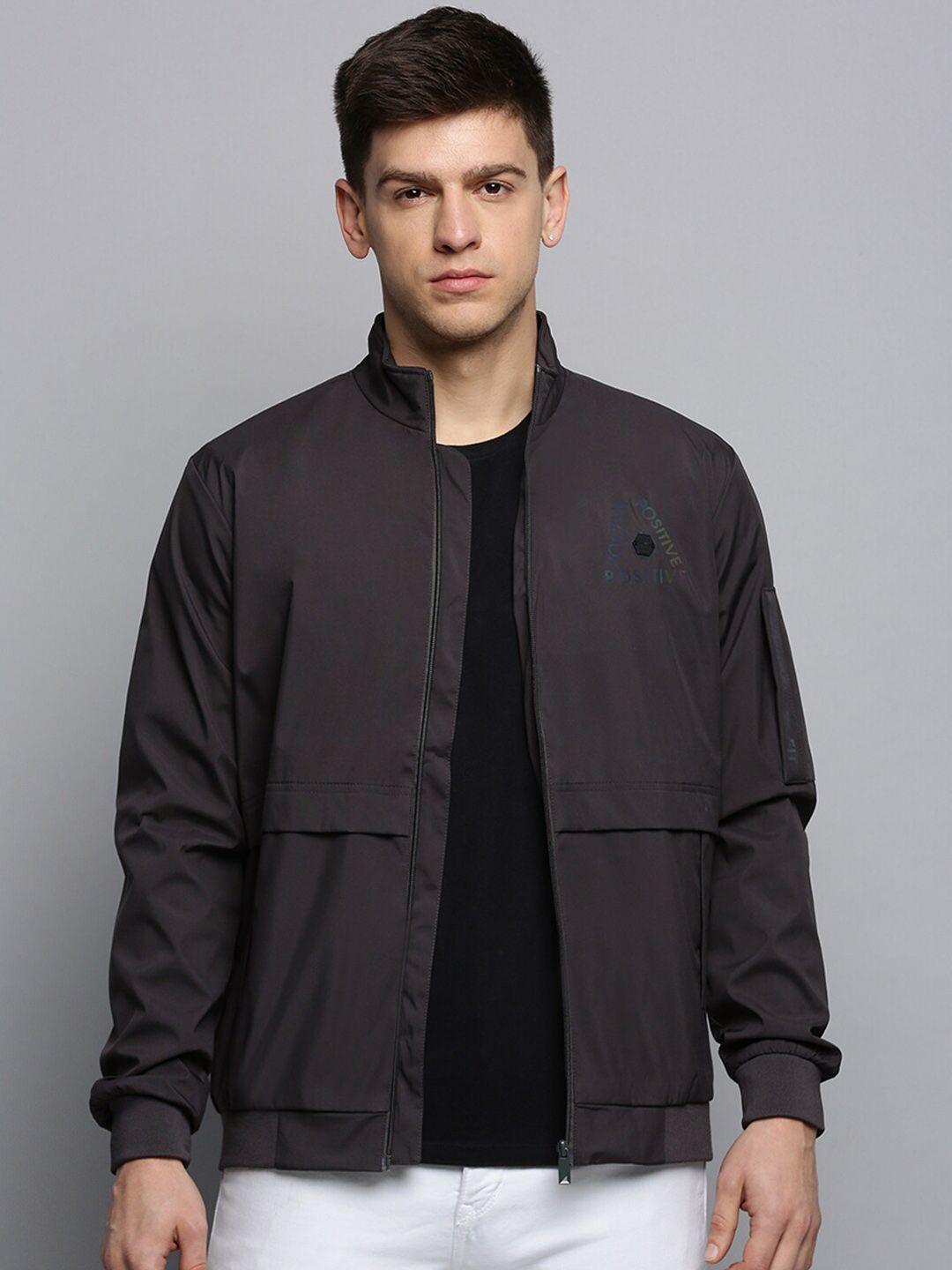 showoff mock collar water resistant sporty jacket