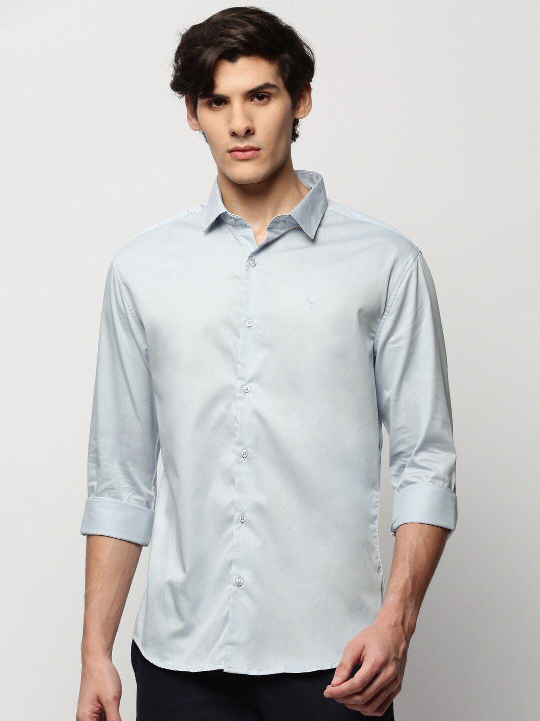 showoff premium slim fit cotton twill casual shirt