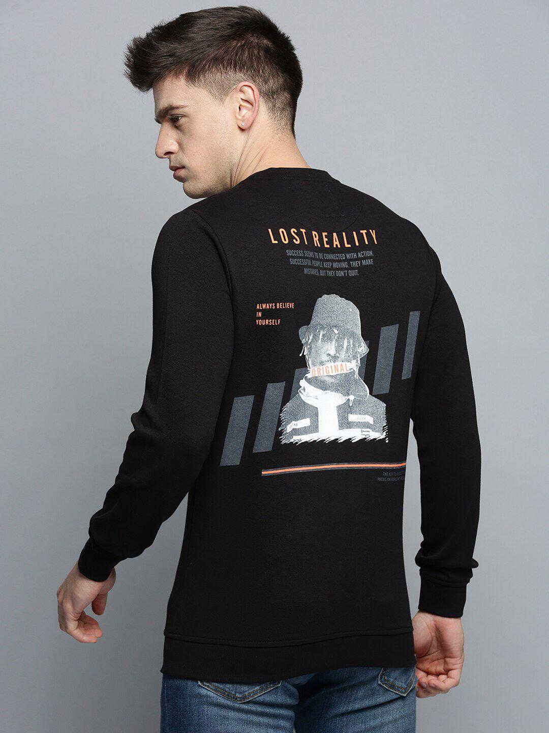 showoff printed knitted cotton sweatshirt