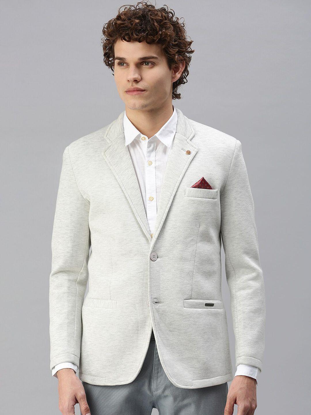 showoff single-breasted slim-fit casual blazer