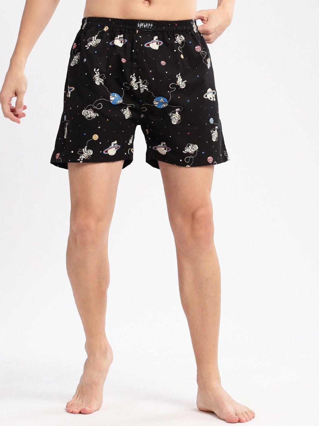 showoff space-printed cotton boxers am-141-19