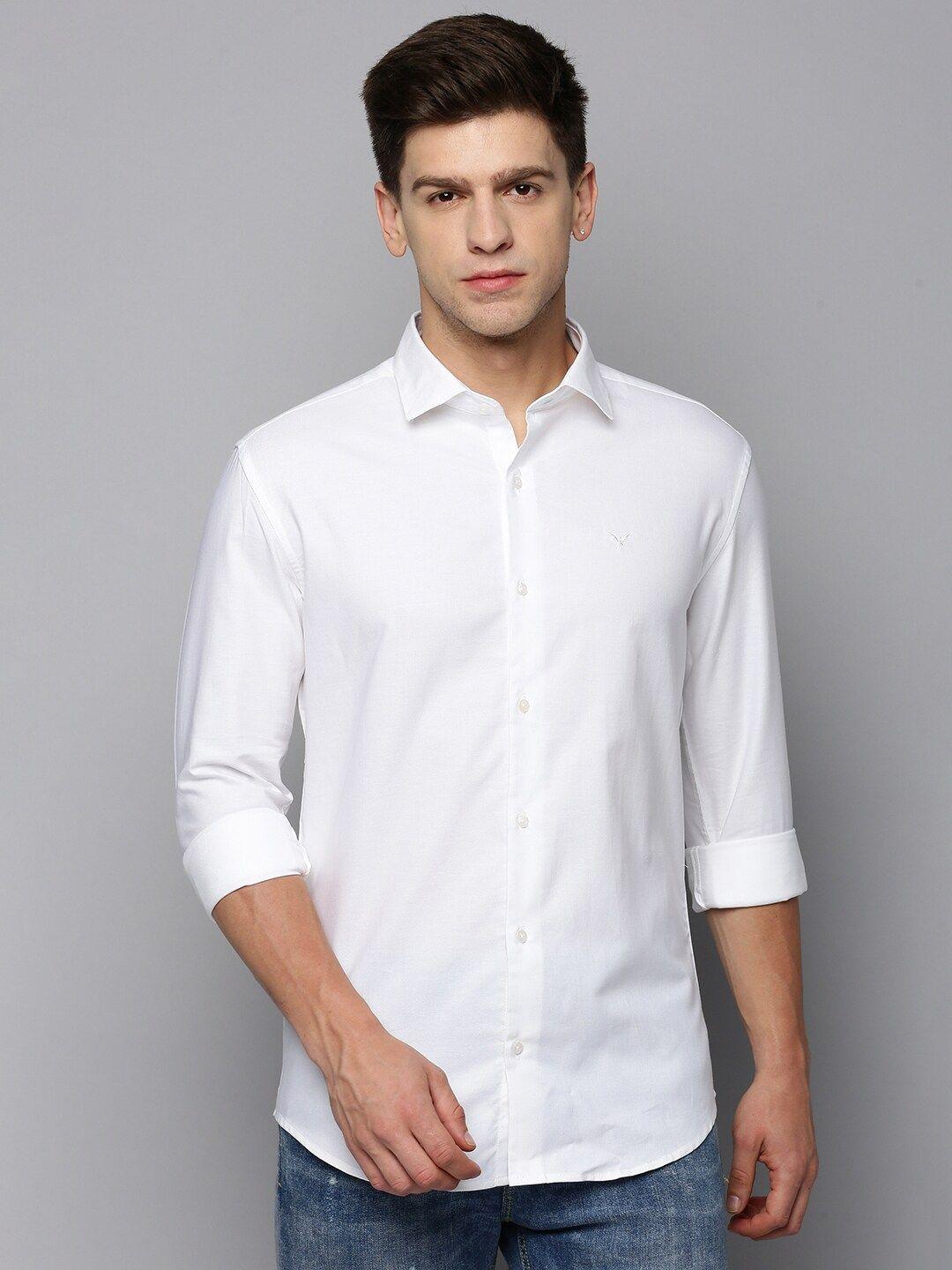 showoff spread collar long sleeves comfort cotton casual shirt