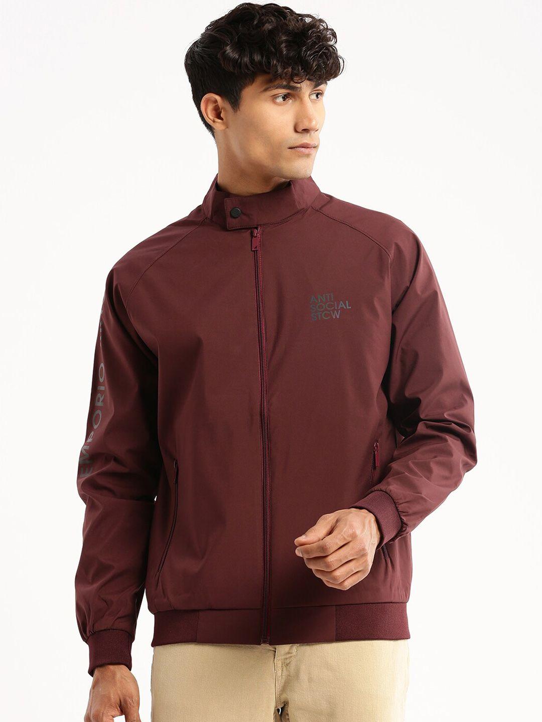 showoff stand collar windcheater bomber jacket