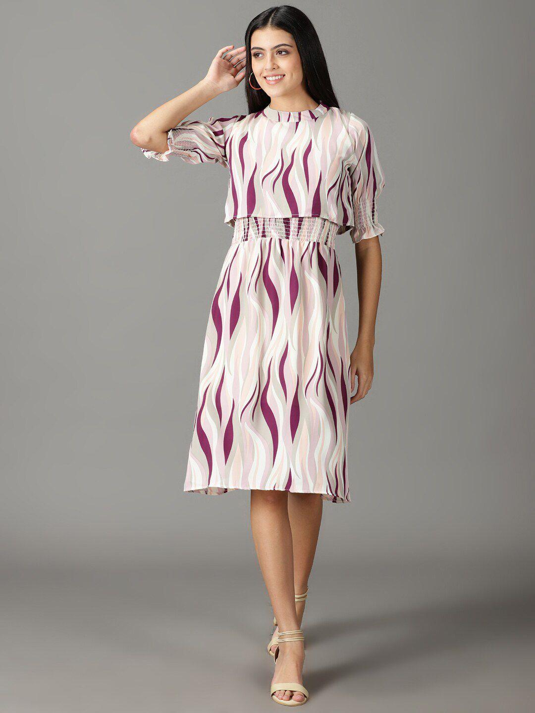 showoff chiffon a-line midi dress