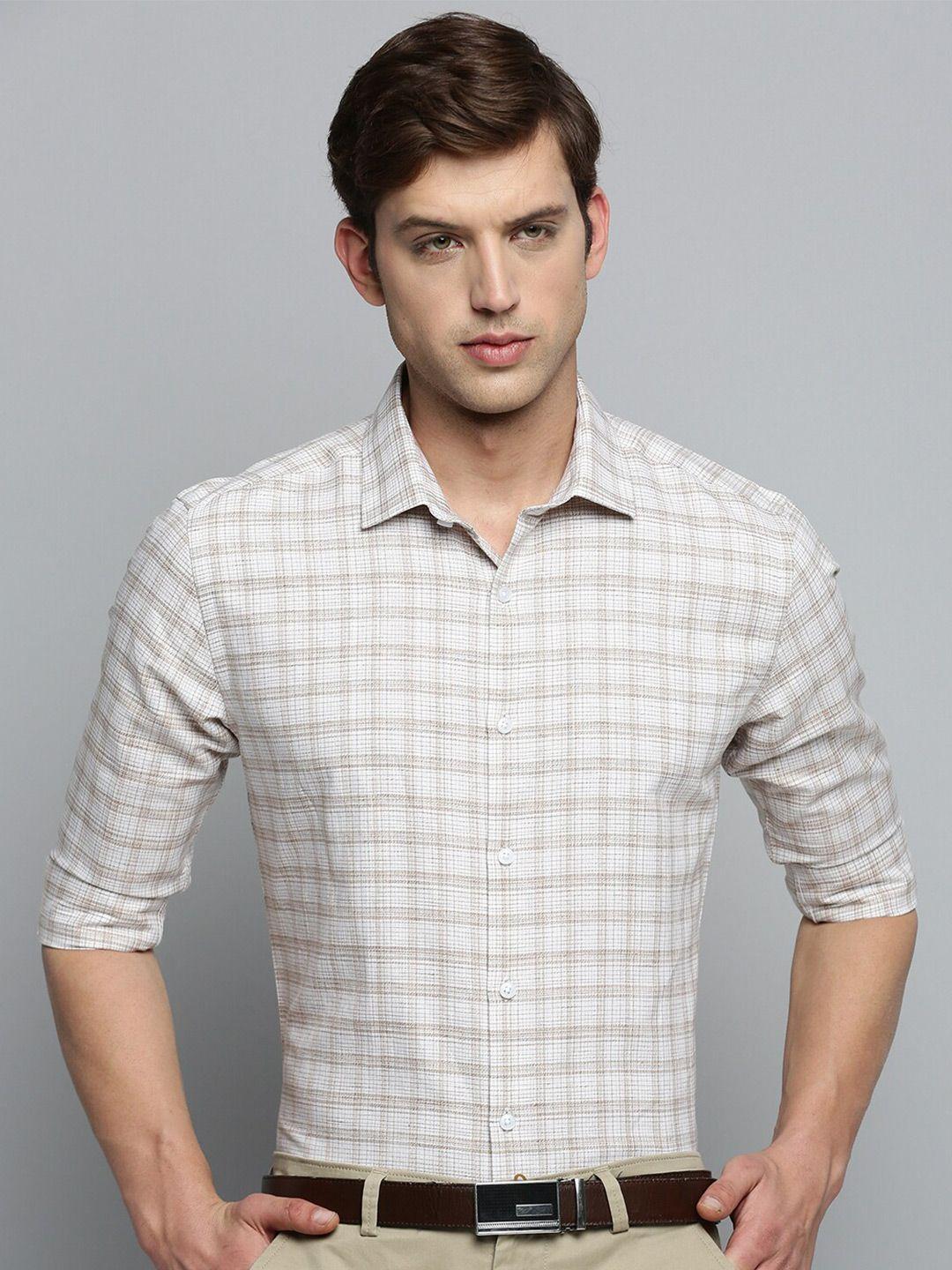 showoff classic tartan checks checked cotton formal shirt