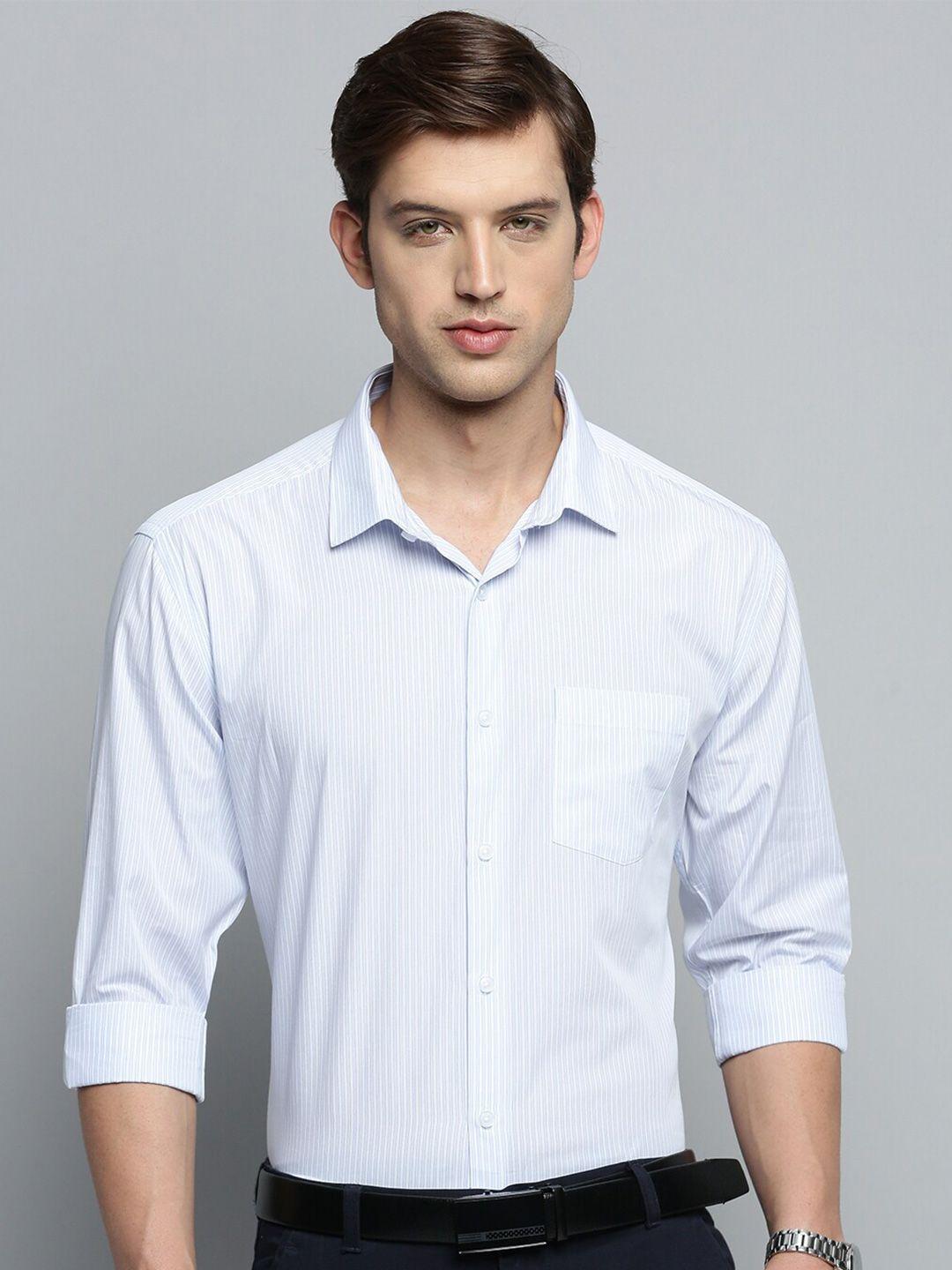 showoff classic vertical striped formal cotton shirt