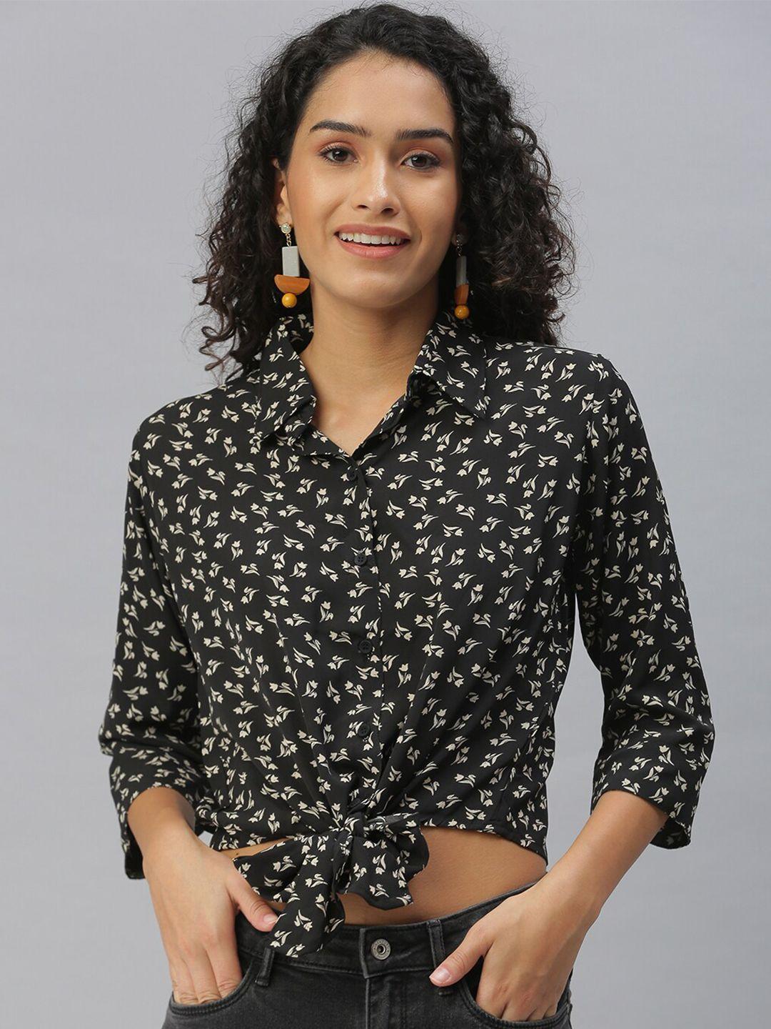 showoff comfort floral printed casual shirt