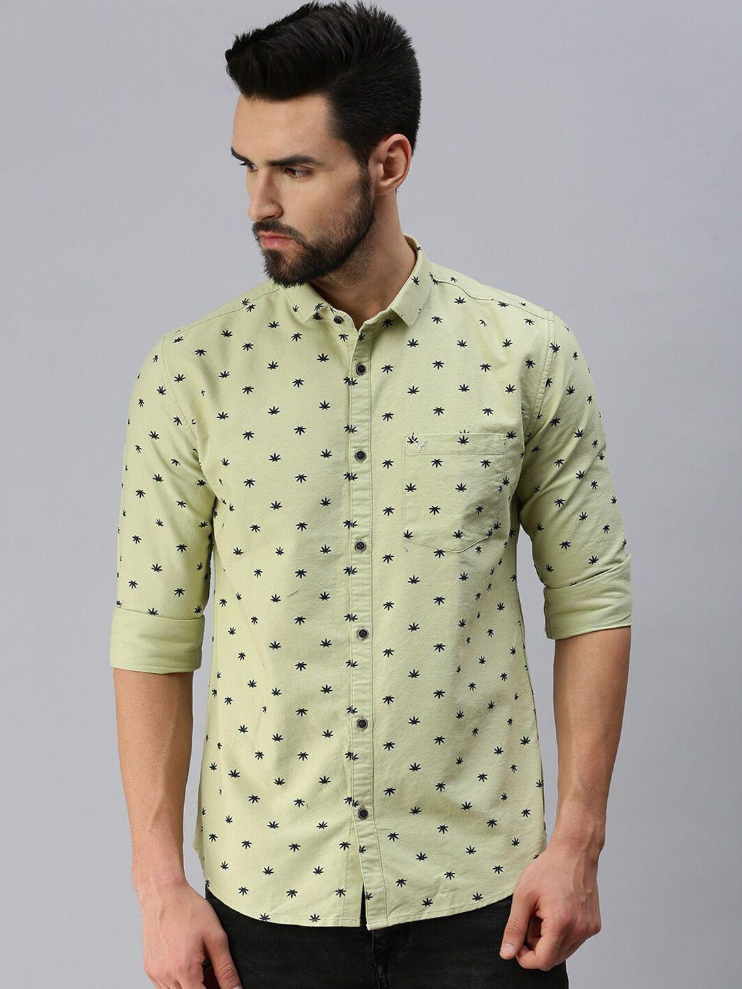 showoff comfort printed cotton casual shirt