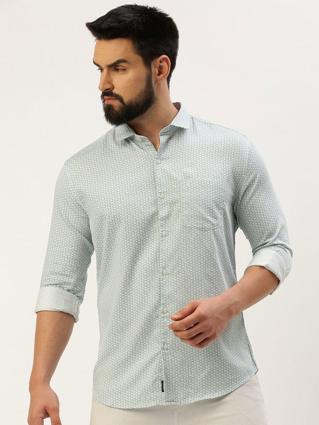 showoff comfort printed cotton casual shirt
