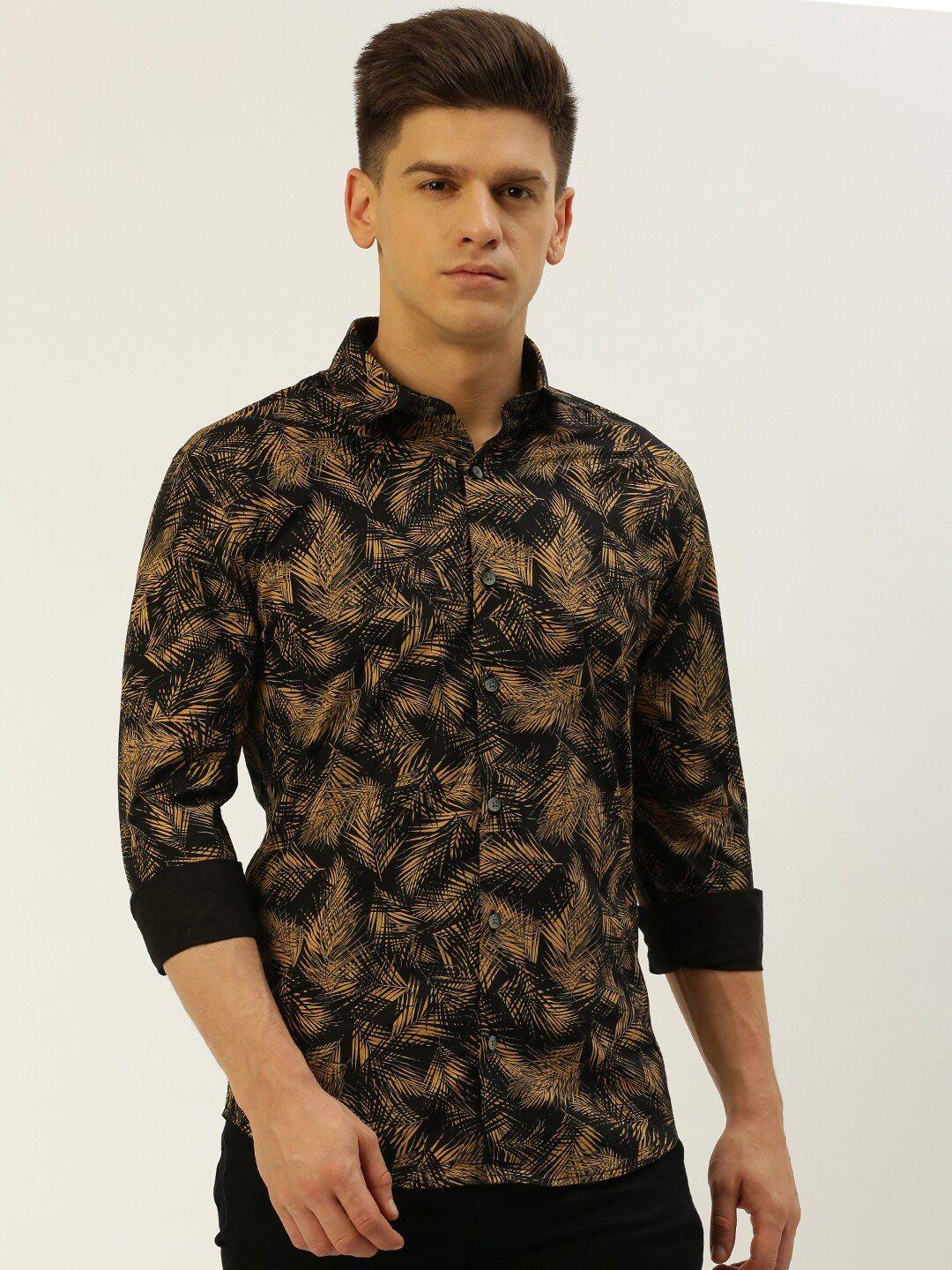 showoff comfort tropical opaque printed cotton casual shirt