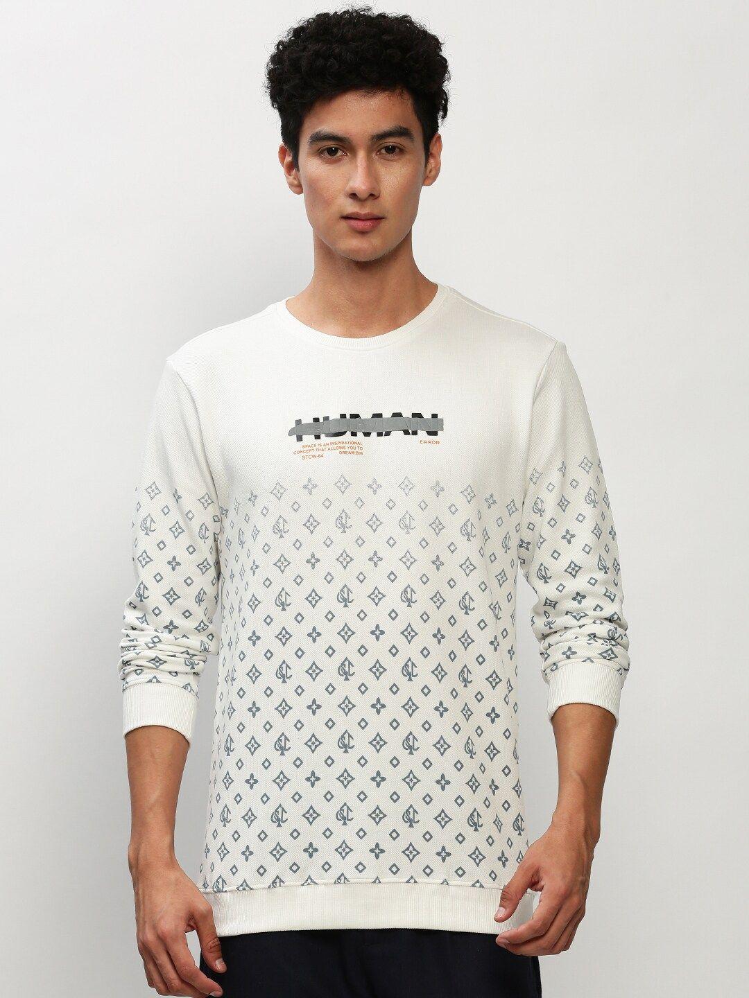 showoff conversational printed cotton sweatshirt