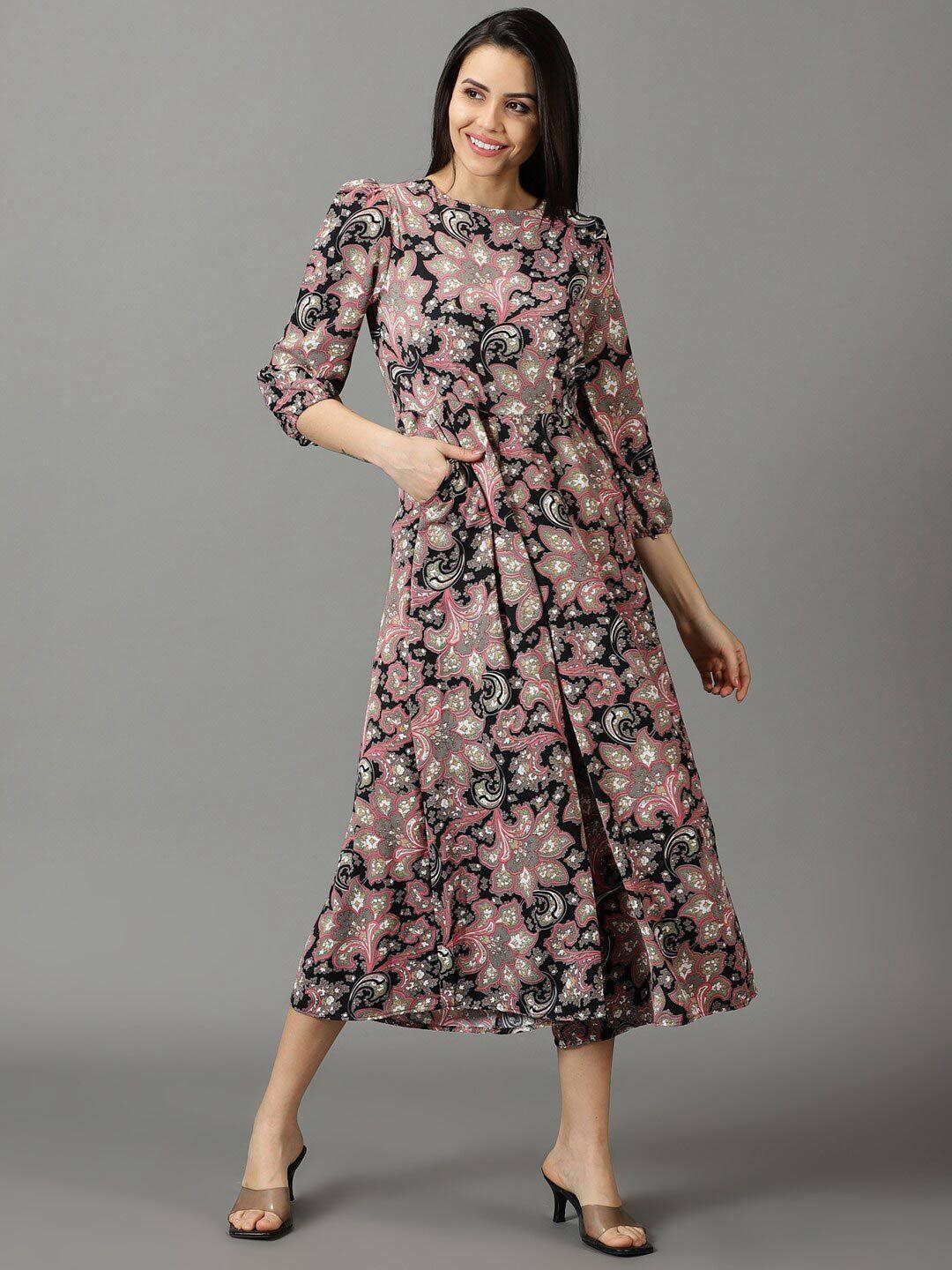 showoff floral printed puff sleeves culotte jumpsuit