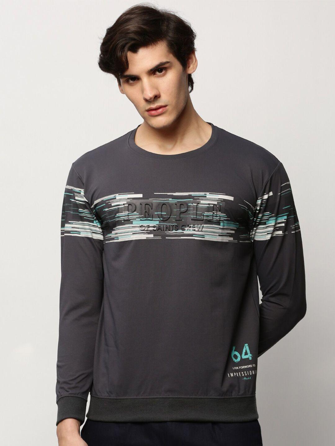showoff graphic printed cotton pullover