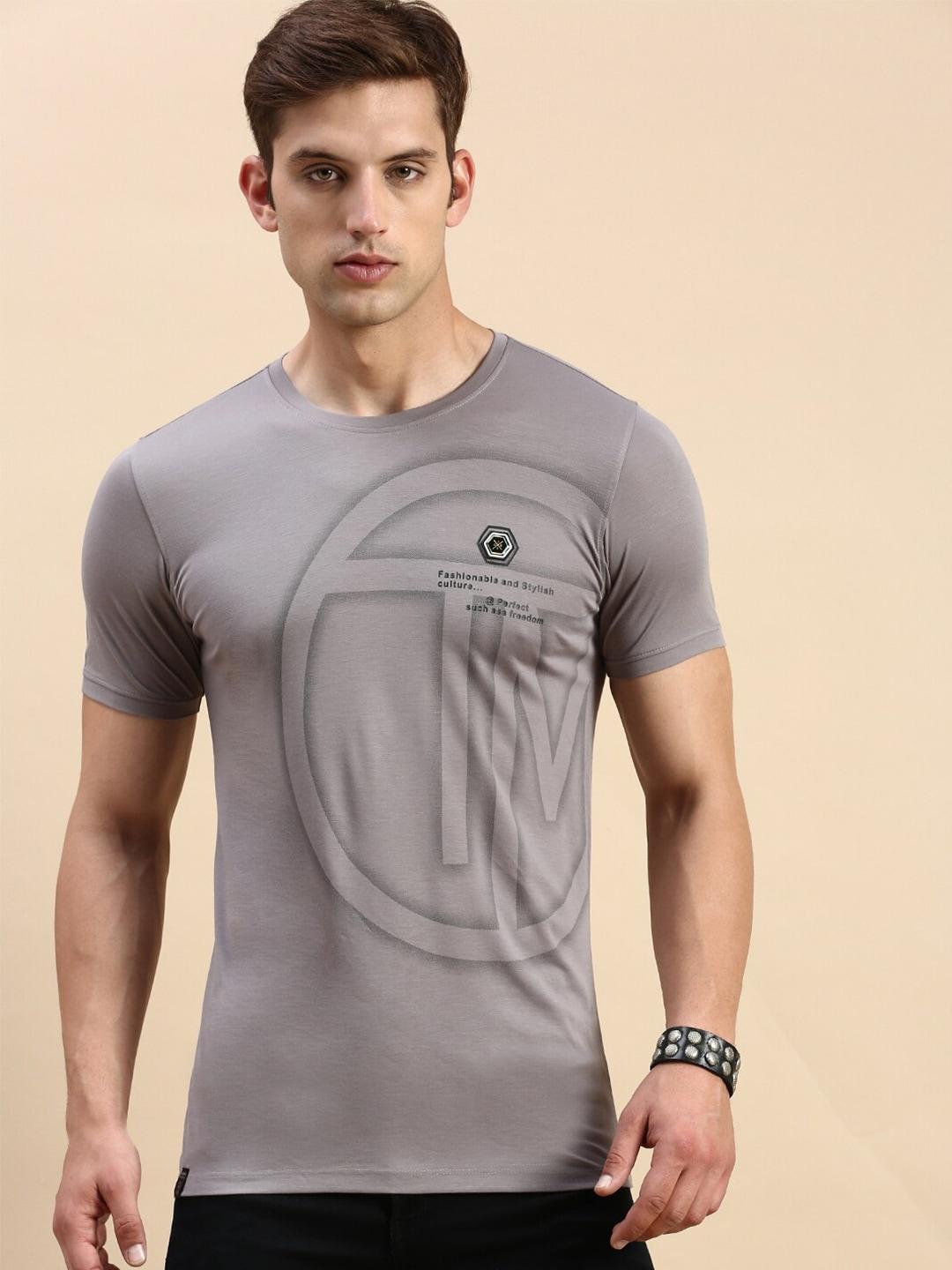 showoff graphic printed slim fit t-shirt