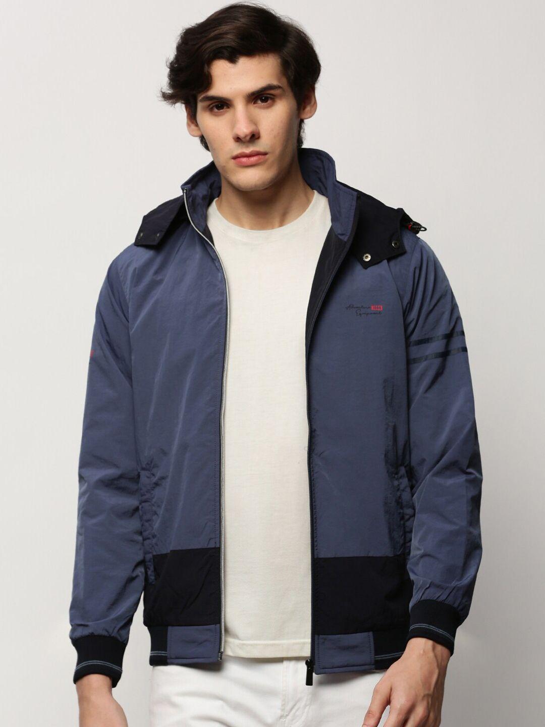 showoff hooded windcheater bomber jacket