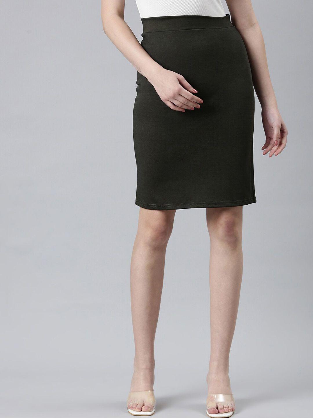 showoff knee length pencil skirt