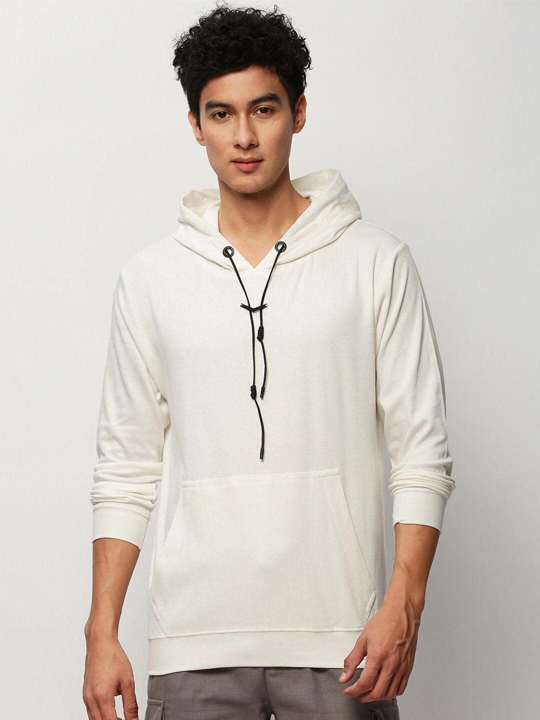 showoff long sleeves hooded cotton pullover